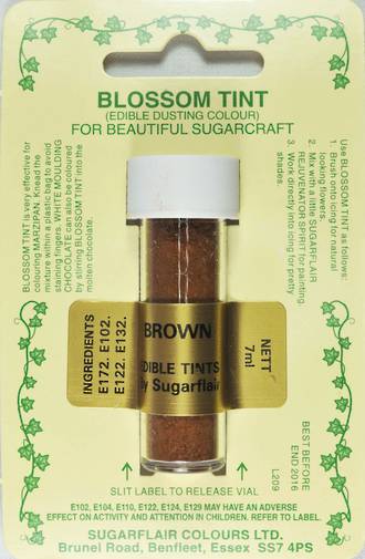 Sugarflair Edible Dusting Colour Nut kin Brown